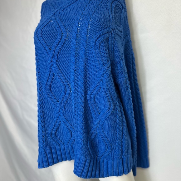 Cotton On oversized cable knit sweater in cobalt blue Size Small - Picture 6 of 8
